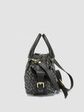 AURA 002 - Borsa con Manico in Pelle Nera