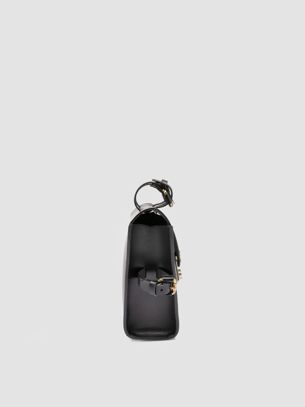 OC BIKE 001 - Borsa da Bicicletta in Pelle Nera - image 3,side view