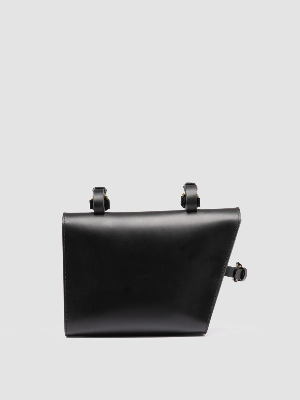 OC BIKE 001 - Borsa da Bicicletta in Pelle Nera - image 4,side view
