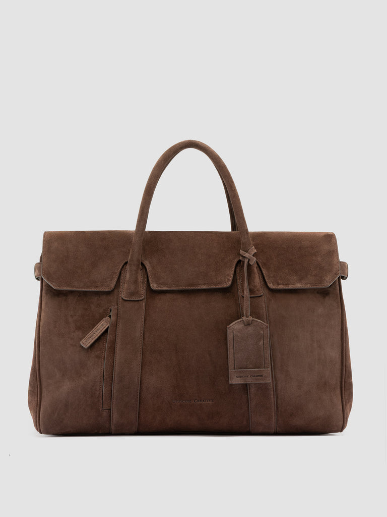 BOSTONIAN 001 - Brown Suede Weekender