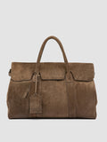 BOSTONIAN 001 - Borsa Weekender in Pelle Scamosciata Marrone - thumb image 3,side view