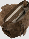 BOSTONIAN 001 - Borsa Weekender in Pelle Scamosciata Marrone - thumb image 7,side view