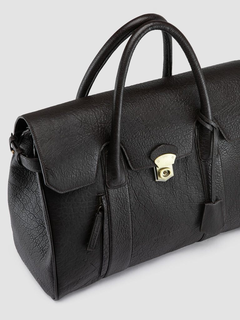 BOSTONIAN 002 - Valigetta in Pelle Marrone-hover