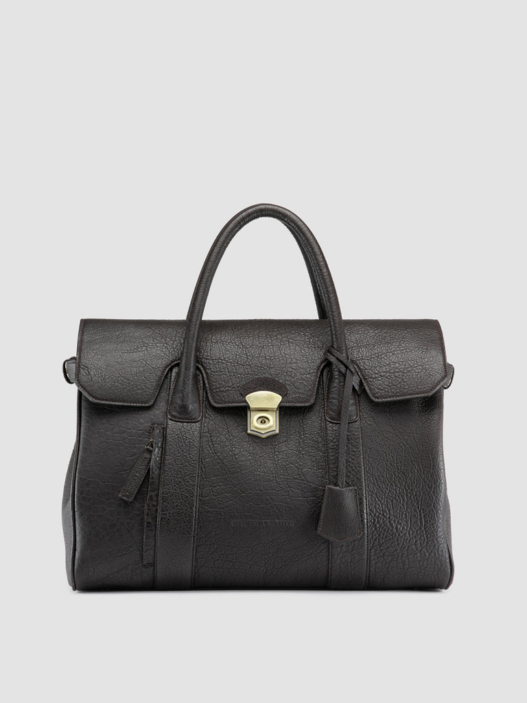 BOSTONIAN 002 - Valigetta in Pelle Marrone
