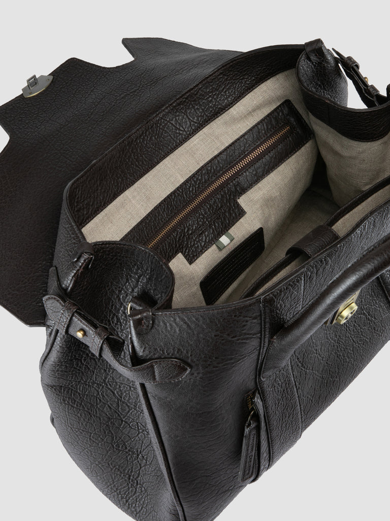 BOSTONIAN 002 - Valigetta in Pelle Marrone