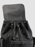 BOSTONIAN 003 - Zaino in Pelle Nera - thumb image 2,side view