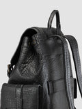 BOSTONIAN 003 - Zaino in Pelle Nera - thumb image 6,side view