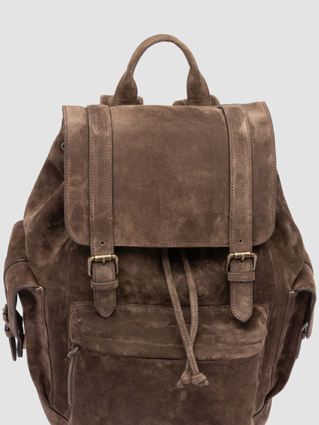 BOSTONIAN 003 - Brown Suede Backpack - image 2,side view