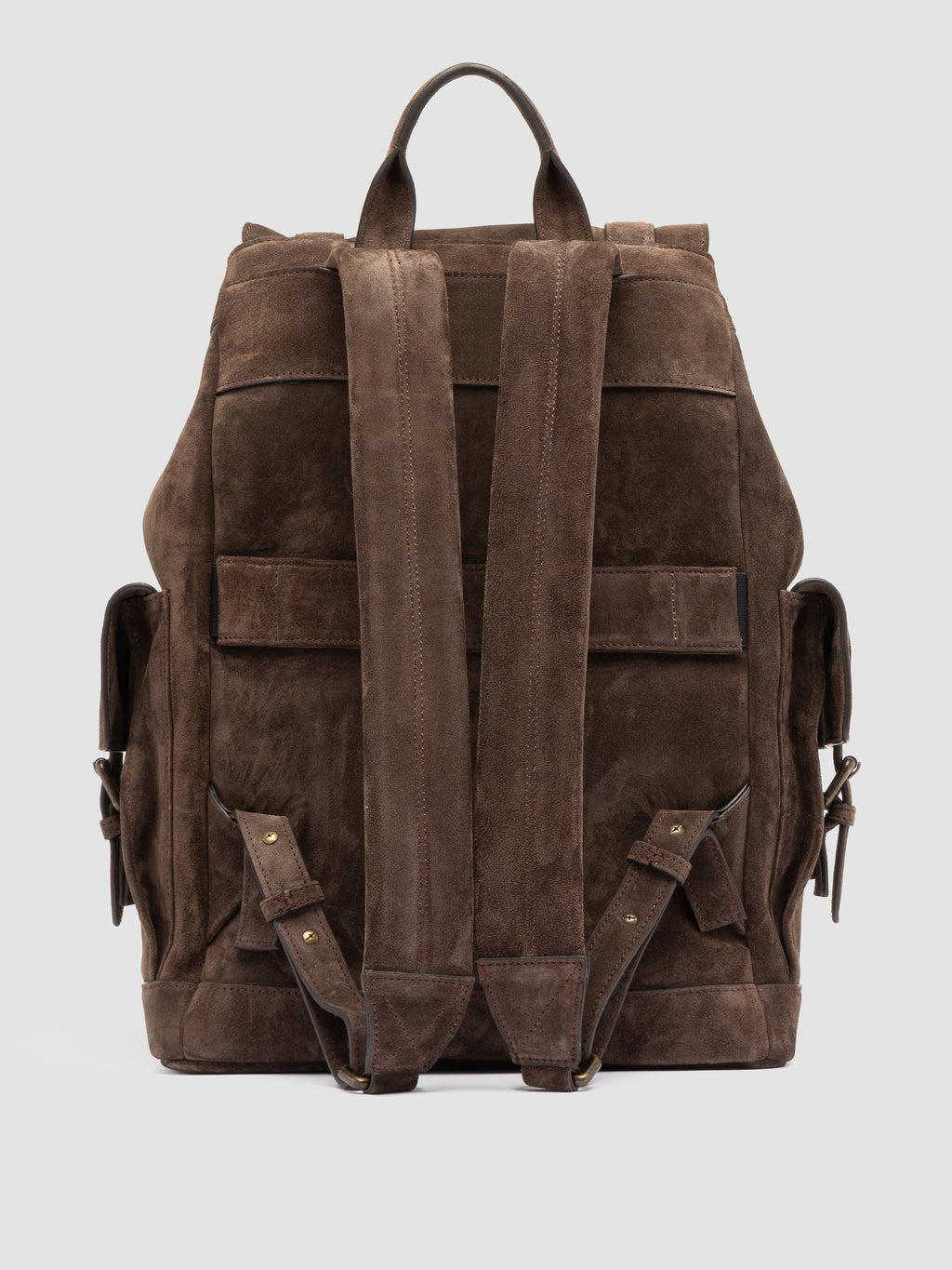 BOSTONIAN 003 - Brown Suede Backpack - image 4,side view