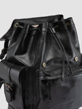 BOSTONIAN 003 - Zaino in Pelle Nera - thumb image 3,side view