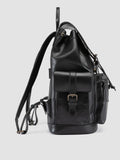 BOSTONIAN 003 - Zaino in Pelle Nera - thumb image 4,side view