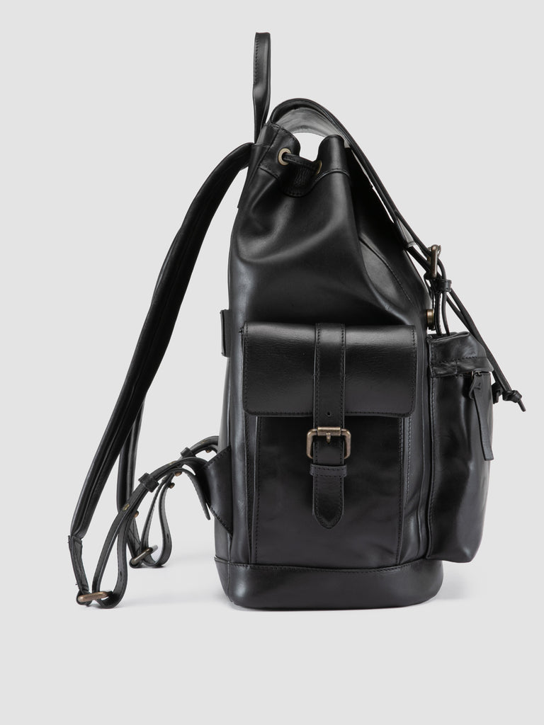 BOSTONIAN 003 - Zaino in Pelle Nera