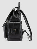 BOSTONIAN 003 - Zaino in Pelle Nera - thumb image 6,side view