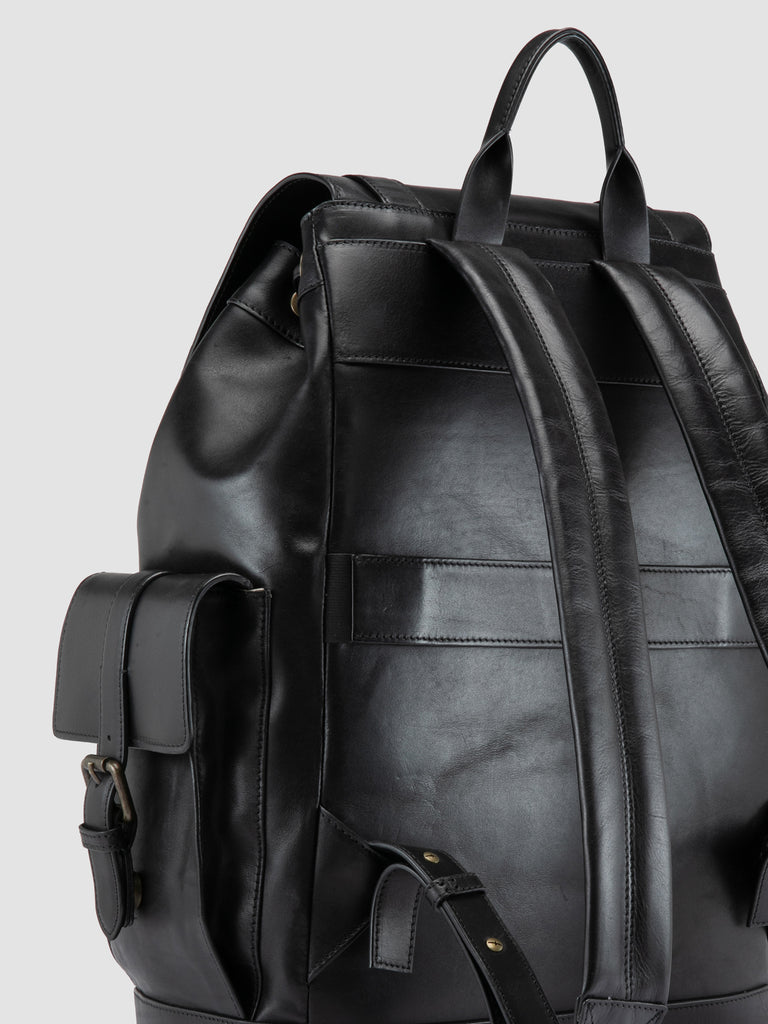 BOSTONIAN 003 - Zaino in Pelle Nera