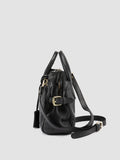 BOWLER 007 - Black Leather Shoulder Bags - thumb image 6,side view