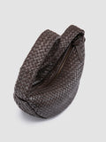 OC CLASS 068 - Borsa Crossbody in Pelle Intrecciata Marrone - thumb image 2,side view