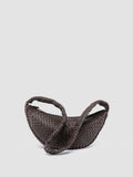 OC CLASS 068 - Borsa Crossbody in Pelle Intrecciata Marrone - thumb image 4,side view
