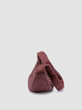 OC CLASS 068 - Borsa Crossbody in Pelle Intrecciata Bordeaux - thumb image 5,side view