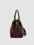 QUENTIN 009 - Borsa in Pelle Scamosciata Marrone - thumb image 5,side view