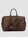 QUENTIN 009 - Borsa in Pelle Scamosciata Color Tortora - thumb image 1,side view