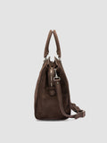 QUENTIN 009 - Borsa in Pelle Scamosciata Color Tortora - thumb image 6,side view
