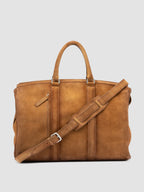 QUENTIN 009 - Borsa in Pelle Scamosciata Marrone