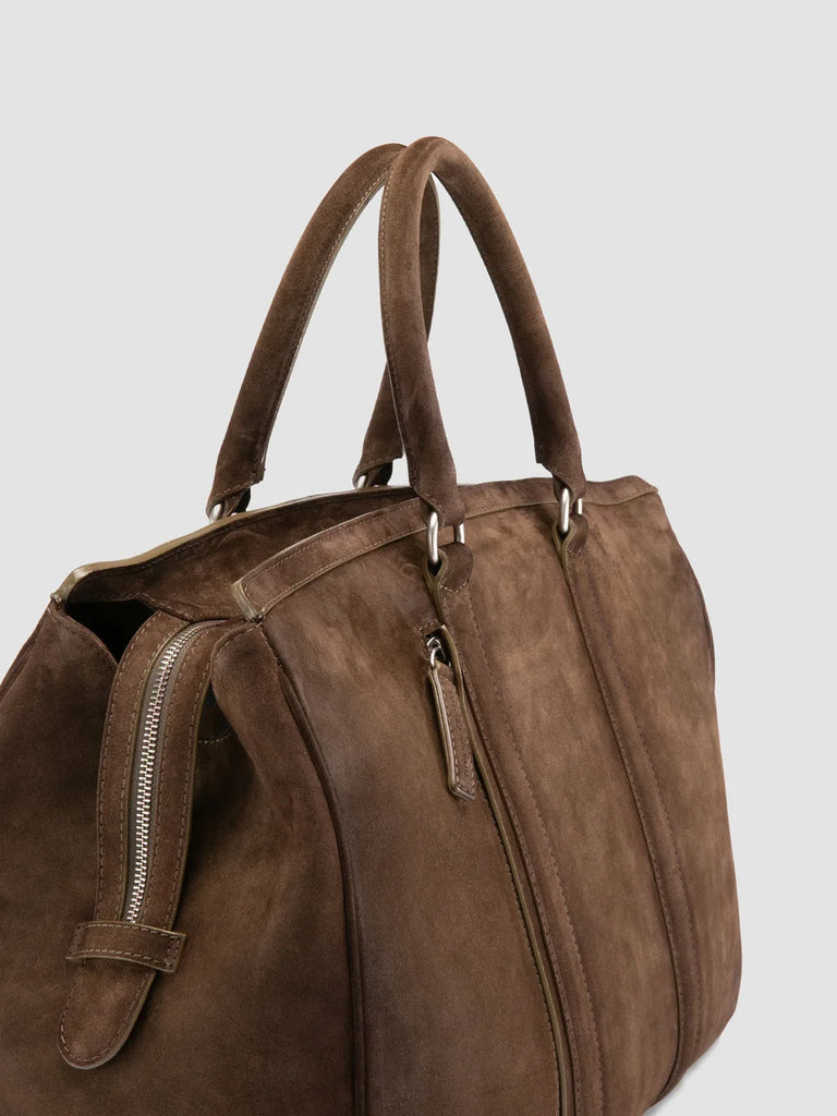 Brown Suede Bag for Men: QUENTIN 009 Officine Creative - 2