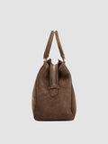 QUENTIN 009 - Borsa in Pelle Scamosciata Marrone - thumb image 3,side view