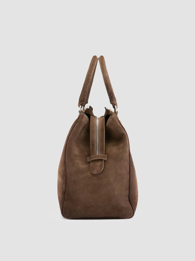 Brown Suede Bag for Men: QUENTIN 009 Officine Creative - 3