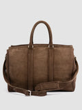 QUENTIN 009 - Borsa in Pelle Scamosciata Marrone - thumb image 4,side view