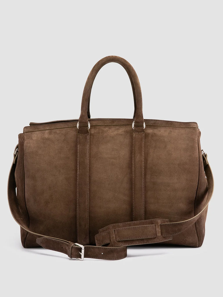 Brown Suede Bag for Men: QUENTIN 009 Officine Creative - 4