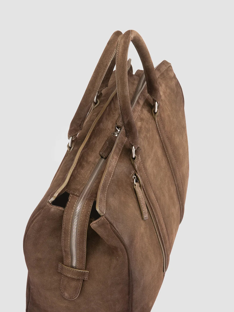 Brown Suede Bag for Men: QUENTIN 009 Officine Creative - 6