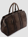QUENTIN 009 - Brown Suede Bag - thumb image 2,side view