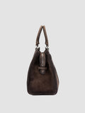 QUENTIN 009 - Brown Suede Bag - thumb image 4,side view