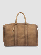 QUENTIN 009 - Borsa in Pelle Scamosciata Color Tortora