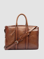 QUENTIN 009 - Borsa in Pelle Marrone