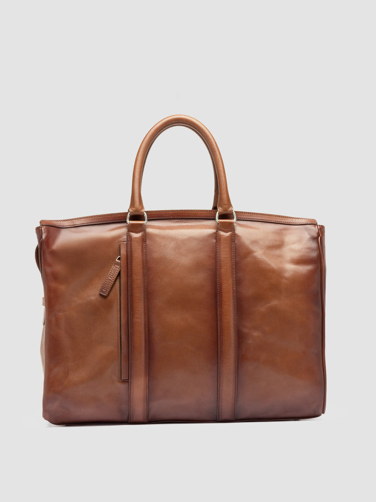 QUENTIN 009 - Borsa in Pelle Marrone