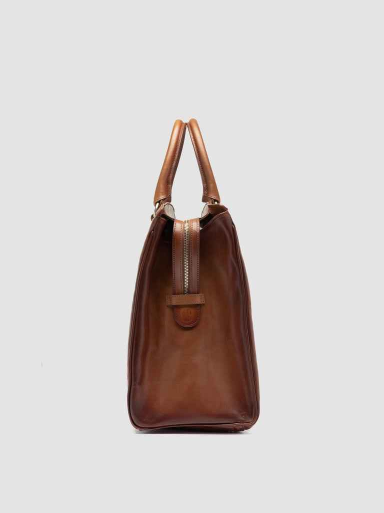 QUENTIN 009 - Borsa in Pelle Marrone