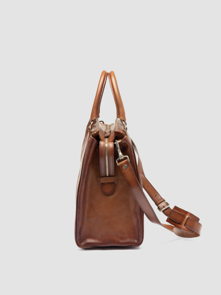 QUENTIN 009 - Borsa in Pelle Marrone