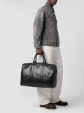 QUENTIN 009 - Borsa in Pelle Nera - thumb image 2,side view