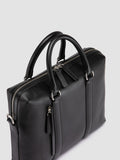 QUENTIN 019 - Borsa Portadocumenti in Pelle Nera - thumb image 2,side view