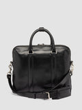 QUENTIN 019 - Black Leather Briefcase