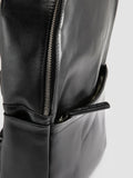 QUENTIN 020 - Black Leather Backpack - thumb image 6,side view