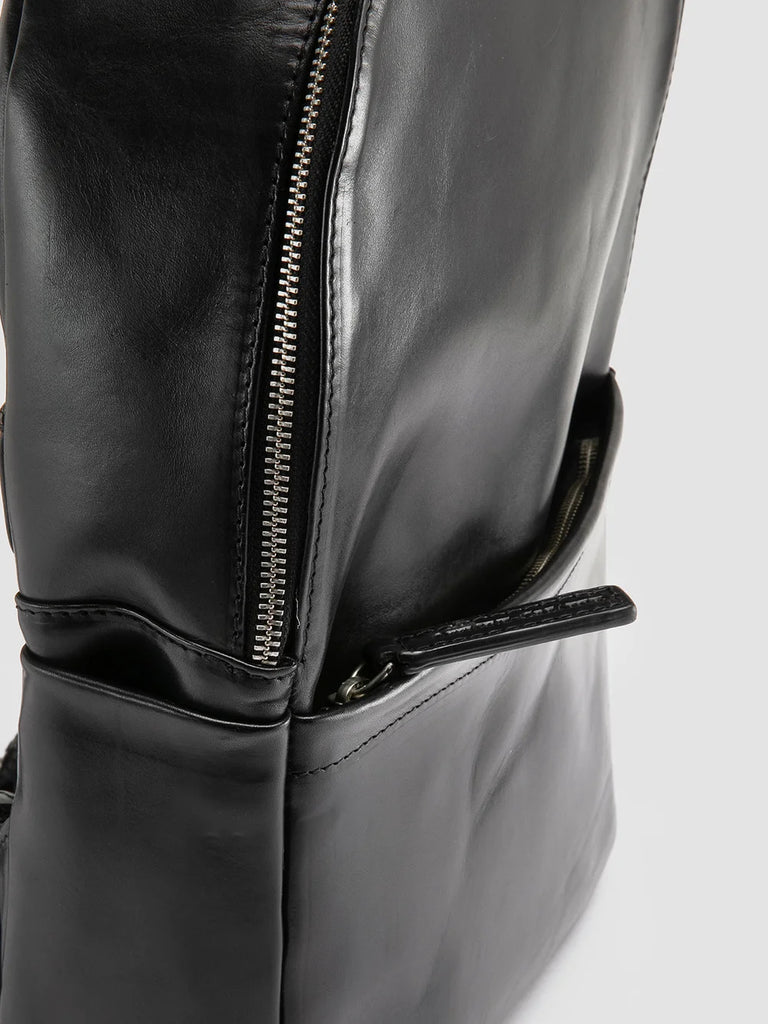 Mens Brown Leather Briefcase: QUENTIN 019 Officine Creative - 6