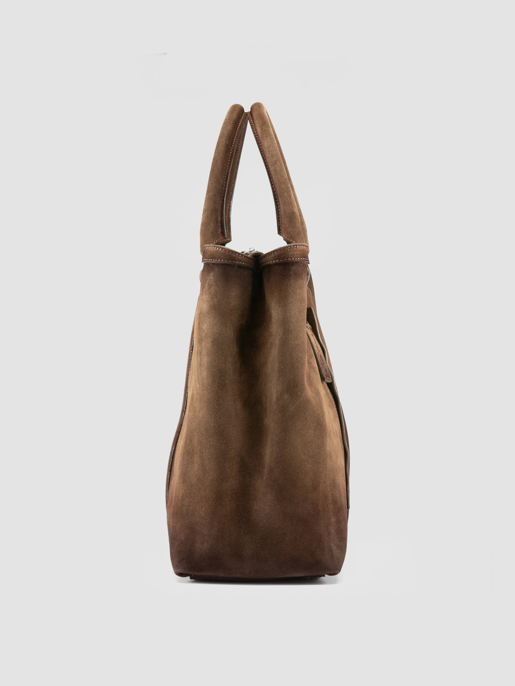 QUENTIN 021 - Brown Suede Briefcase