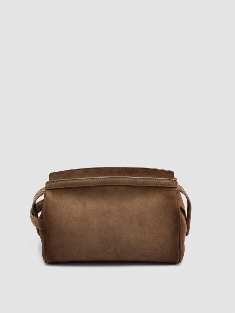 QUENTIN 022 - Taupe Suede Pouch