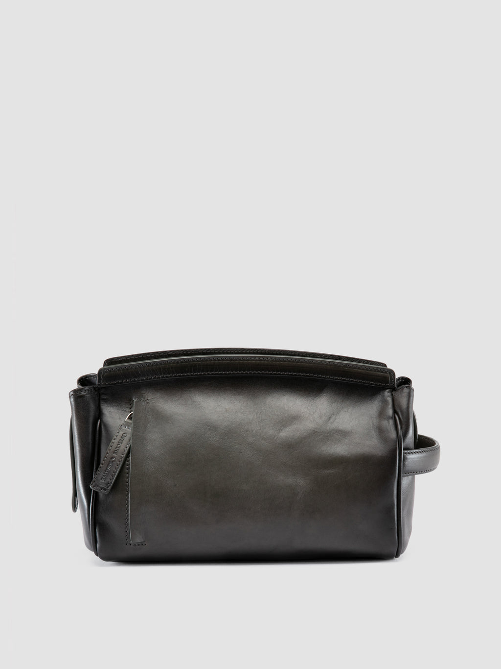QUENTIN 022 - Astuccio in Pelle Grigia - image 1,side view