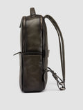 QUENTIN 023 - Grey Suede Backpack - thumb image 5,side view