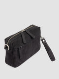 QUENTIN 025 - Black Suede Pounch Bags - thumb image 2,side view