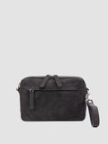 QUENTIN 025 - Black Suede Pounch Bags - thumb image 3,side view